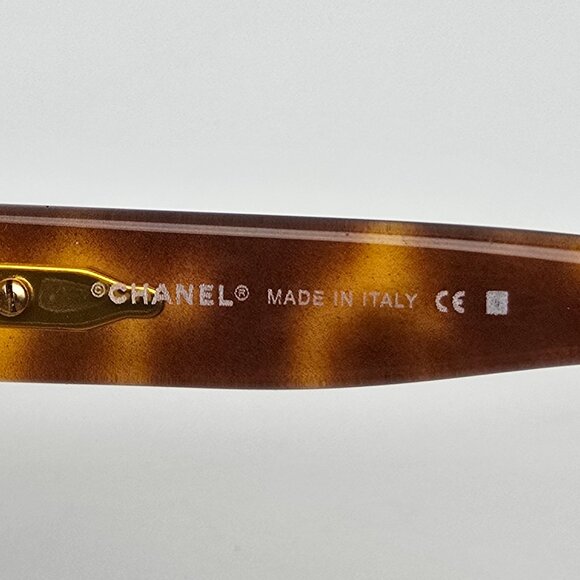 Chanel 4151 c.352/13 Gold Frame Brown Gradient Lens Sunglasses w Case Italy 66mm - Picture 9 of 15